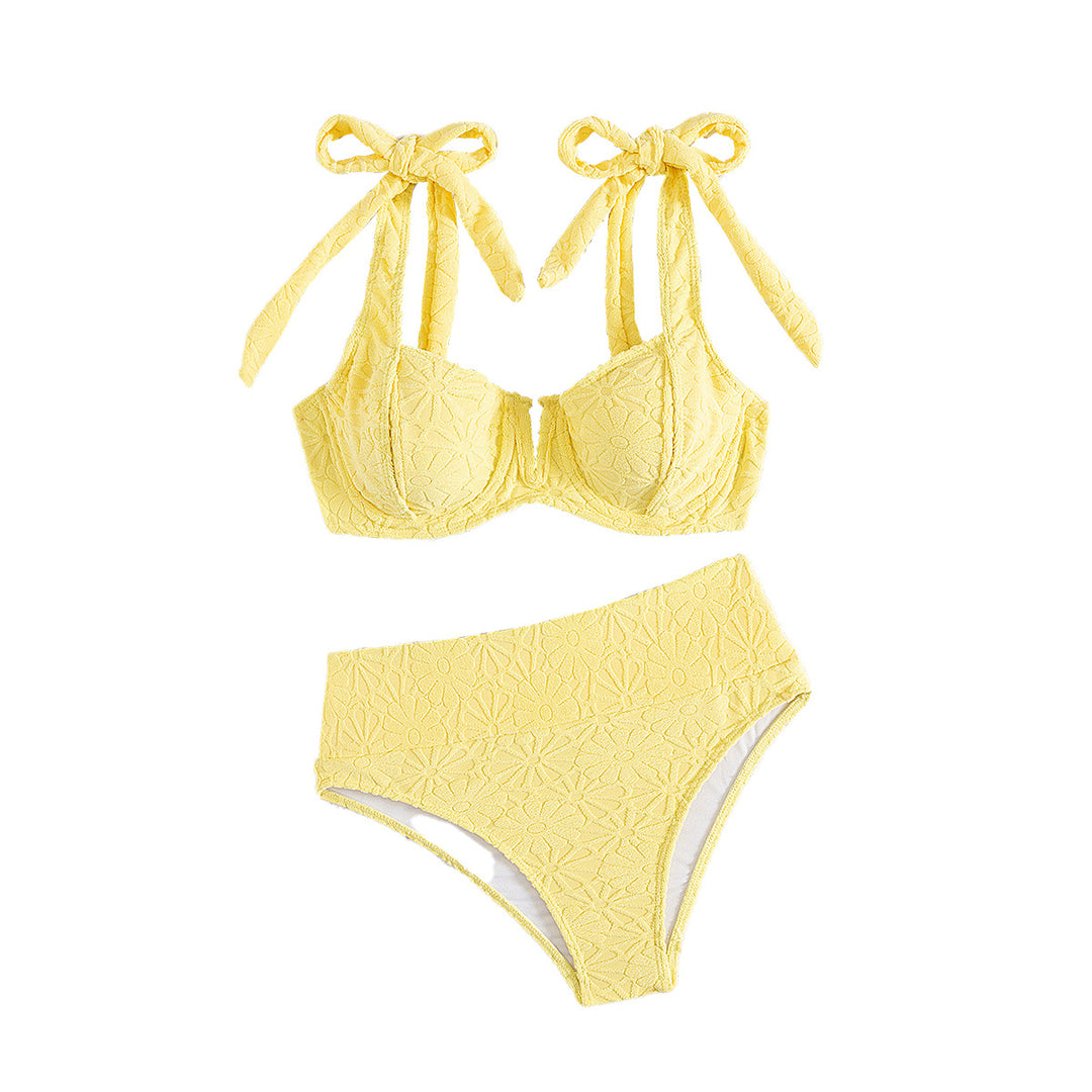 Damen Hochgeschnittener Bikini mit verspieltem Bindungssystem EB