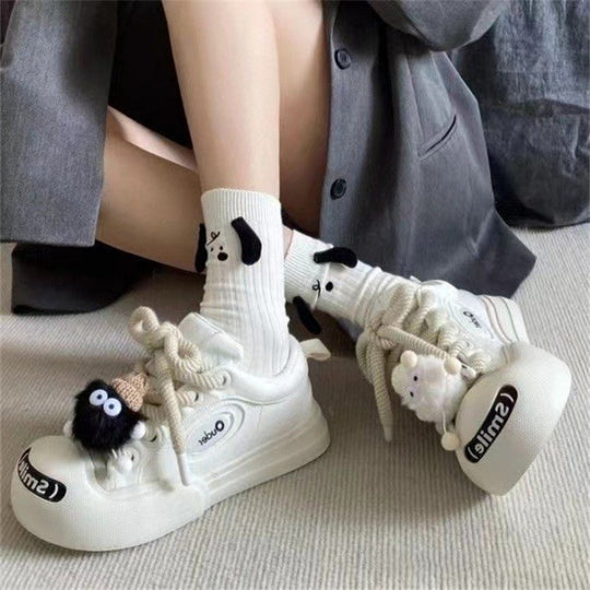 Damen Sportliche Sneaker mit modischem Textilobermaterial und klassischem Schnürsystem EB