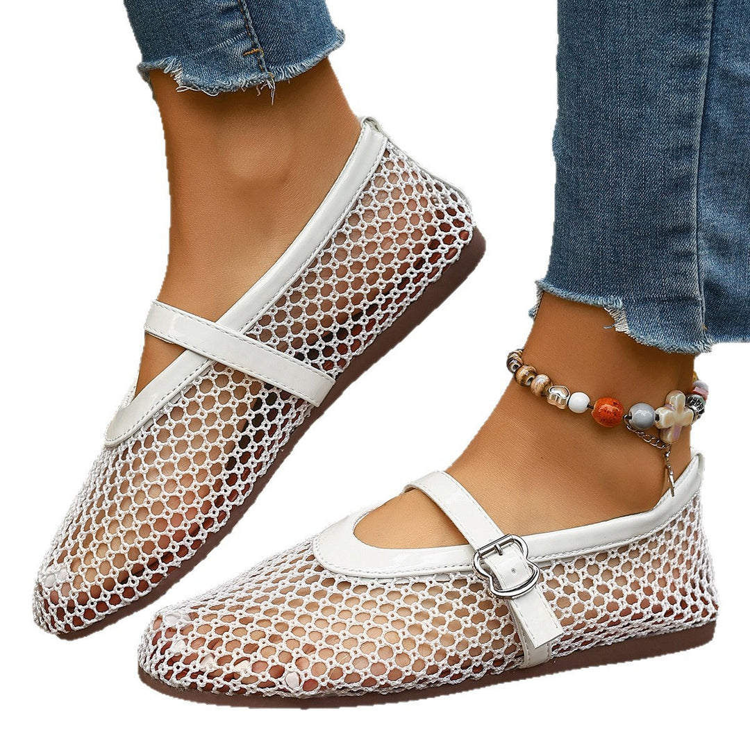 Damen Netzschuhe mit elegantem Riemen EB