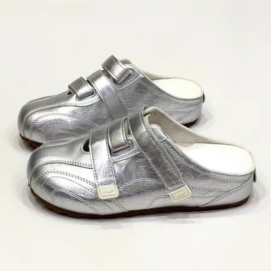 Damen Komfortable Clogs mit verstellbaren Klettverschlüssen und ergonomischem Fußbett EB