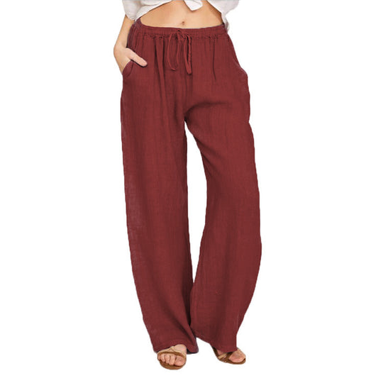 Damen bequeme Leinenhose EB