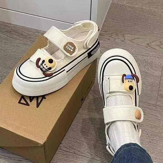 Damen Spielend inspirierte Sneakers mit strapazierfähigem Obermaterial und praktischem Klettverschluss EB