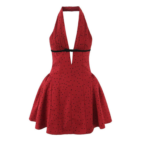 Damen Neckholder-Kleid mit schmeichelndem Schnitt und eingearbeiteten Falten EB