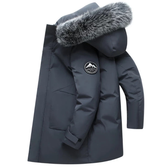 Damen Winterparka mit abnehmbarer Kapuze und kuscheligem Kunstfell EB
