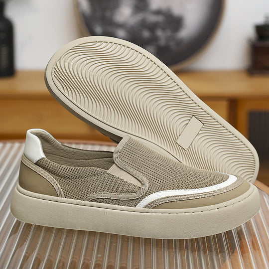 Damen Atmungsaktive Slip-On Sneakers mit elastischem Obermaterial EB