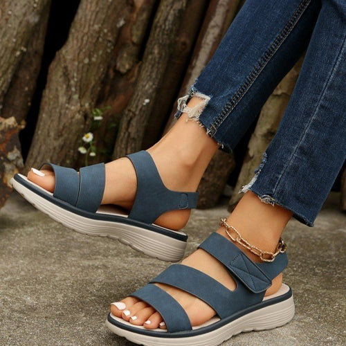 Damen Komfortable Sandalen mit ergonomischem Fußbett EB