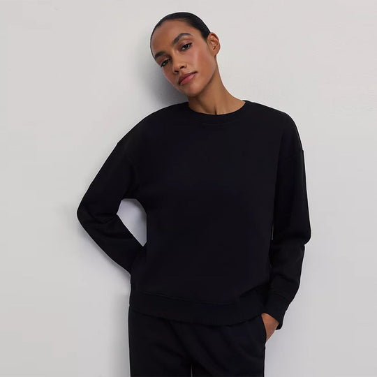 Damen Bequemer Oversized Sweatpullover mit lässigem Schnitt EB