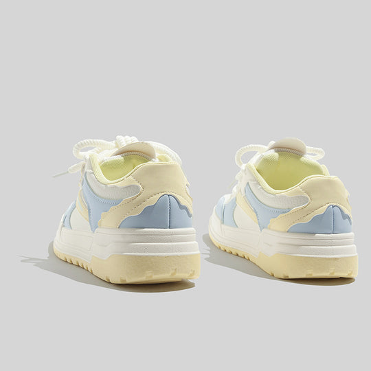 Damen Sportliche Plattform Sneakers mit atmungsaktiver Oberfläche und einzigartigem Design EB
