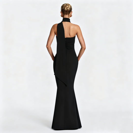 Damen Abendkleid mit eleganter Schleppe EB