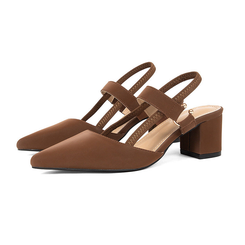 Damen Slingback-Pumps mit elegantem Design und stabilen Blockabsätzen EB