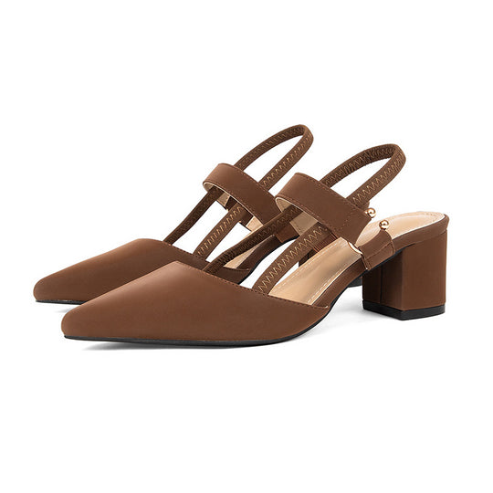 Damen Slingback-Pumps mit elegantem Design und stabilen Blockabsätzen EB