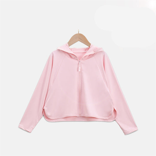 Damen Leichte UV-Schutzjacke mit Kapuze und atmungsaktiven Eigenschaften EB