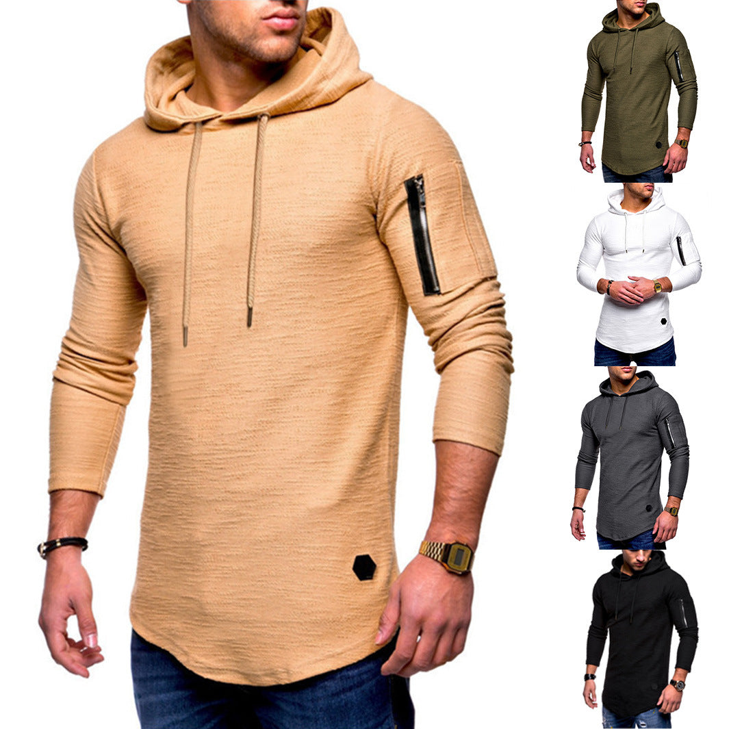 Herren Hoodie mit modernem Reißverschluss EB