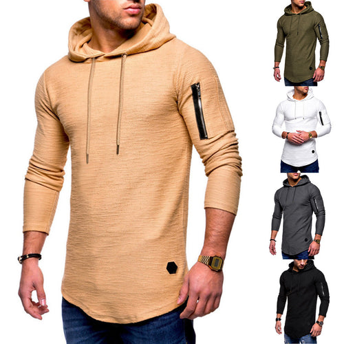 Herren Hoodie mit modernem Reißverschluss EB