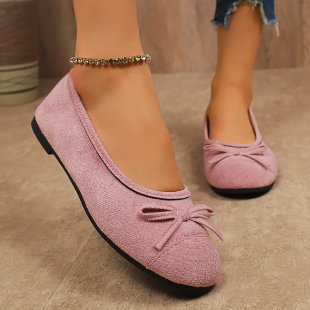 Damen Ballerinas mit zartem Schleifen-Design EB