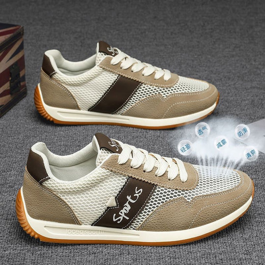 Damen Sportliche Sneaker mit atmungsaktivem Mesh-Obermaterial und rutschfester Sohle EB