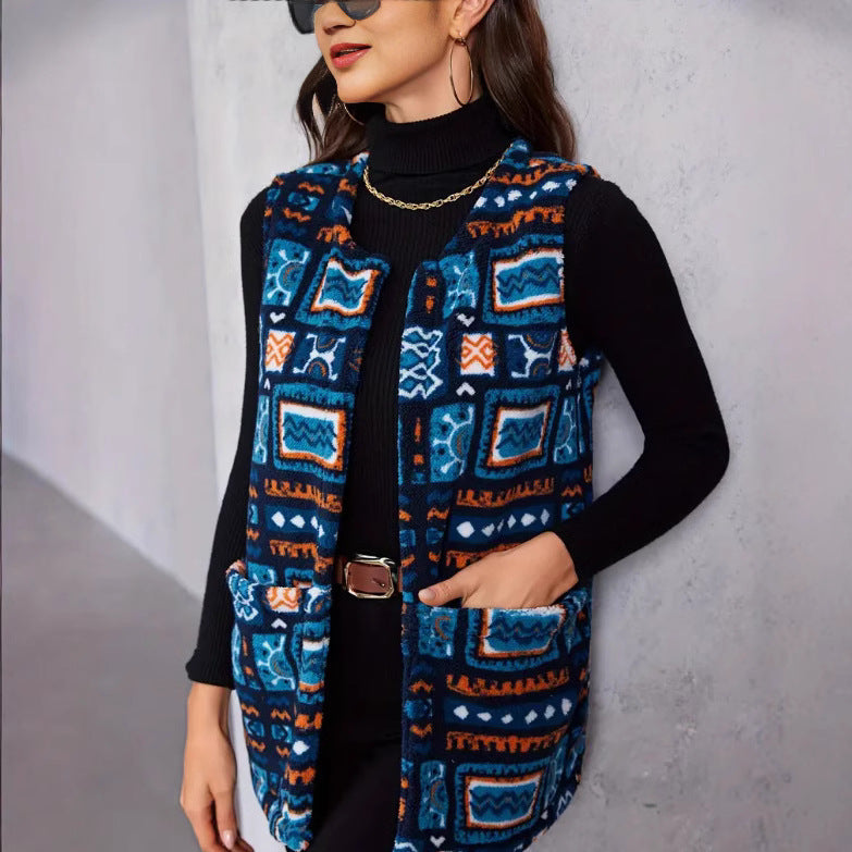 Damen Statement-Weste im Ethno-Design EB