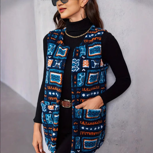 Damen Statement-Weste im Ethno-Design EB