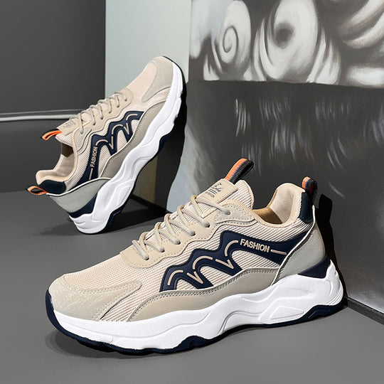 Damen Sportliche Sneakers mit atmungsaktiver Mesh-Oberfläche und stoßdämpfender Sohle EB