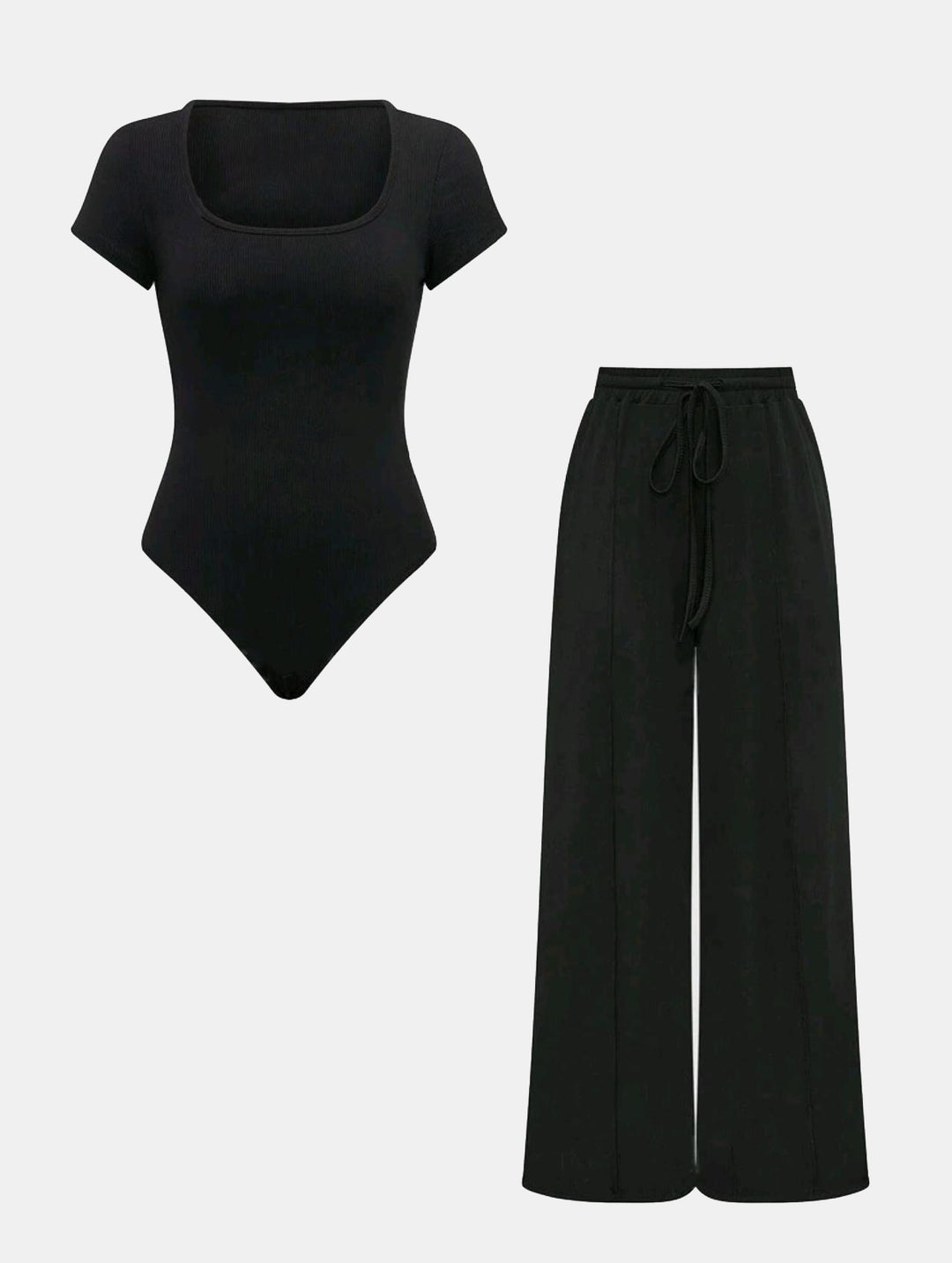 Damen Lässiges Strick-Zweiteiler-Set mit weitem Schnitt und hochwertigem Material EB