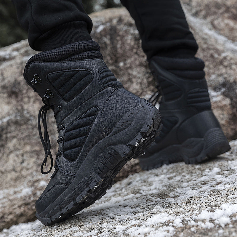 Herren robuste wasserabweisende Winterstiefel mit rutschfester Sohle EB