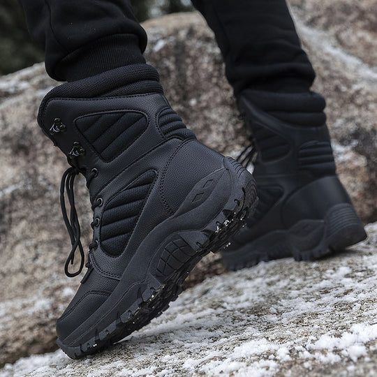 Herren robuste wasserabweisende Winterstiefel mit rutschfester Sohle EB