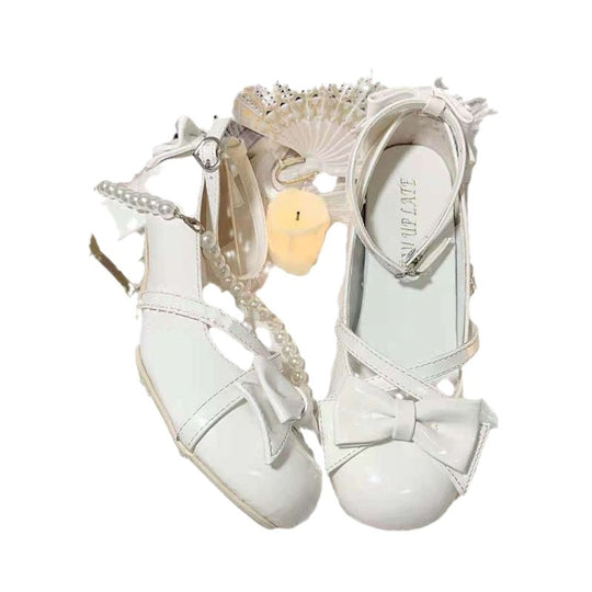 Damen elegante Sling Sandalen mit Schleifchen EB