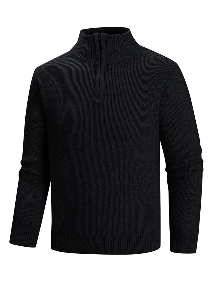 Herren Strickpullover mit hohem Kragen EB