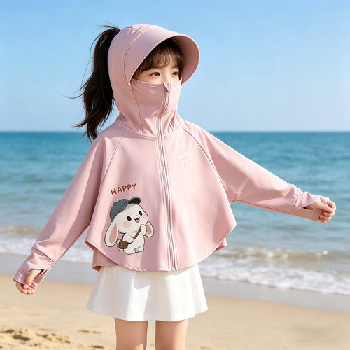 Mädchen Leichte Kapuzenjacke mit UV-Schutz EB