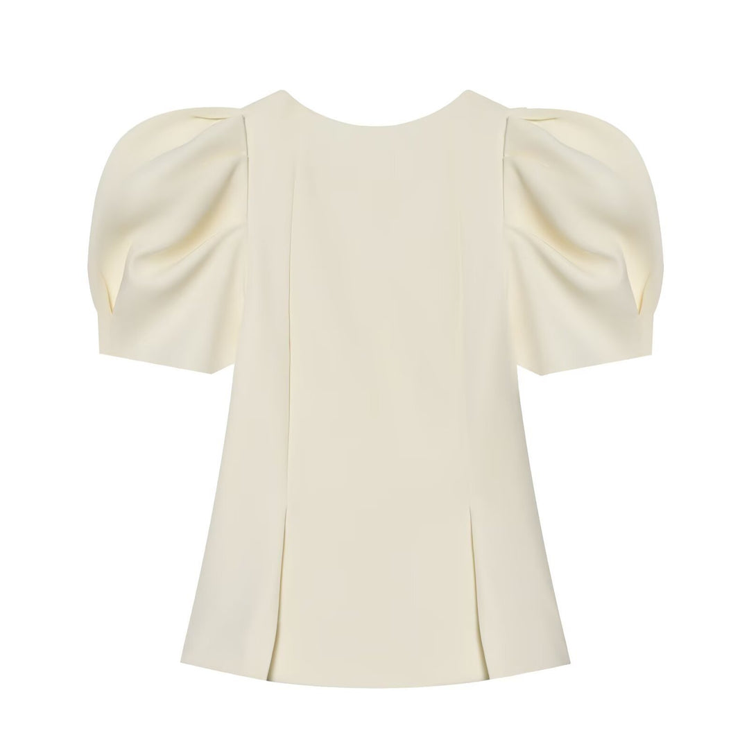 Damenbluse mit Puffärmeln und elegantem Schnitt EB