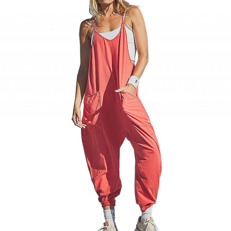 Damen Overall mit lässigem Schnitt und praktischen Taschen EB
