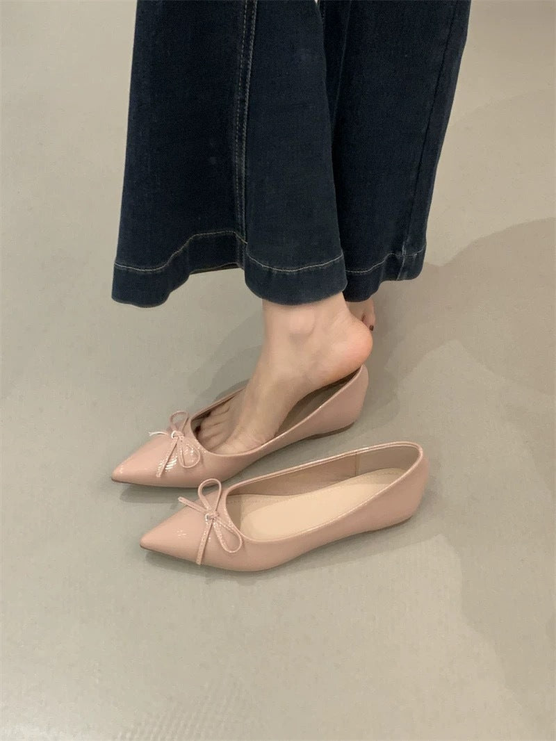 Damen Elegante Ballerinas mit zartem Schleifen-Detail und bequemer Passform EB