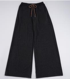 Damen nan weite Highwaist-Loungehose mit Kordelzug und fließendem Palazzoschnitt EB