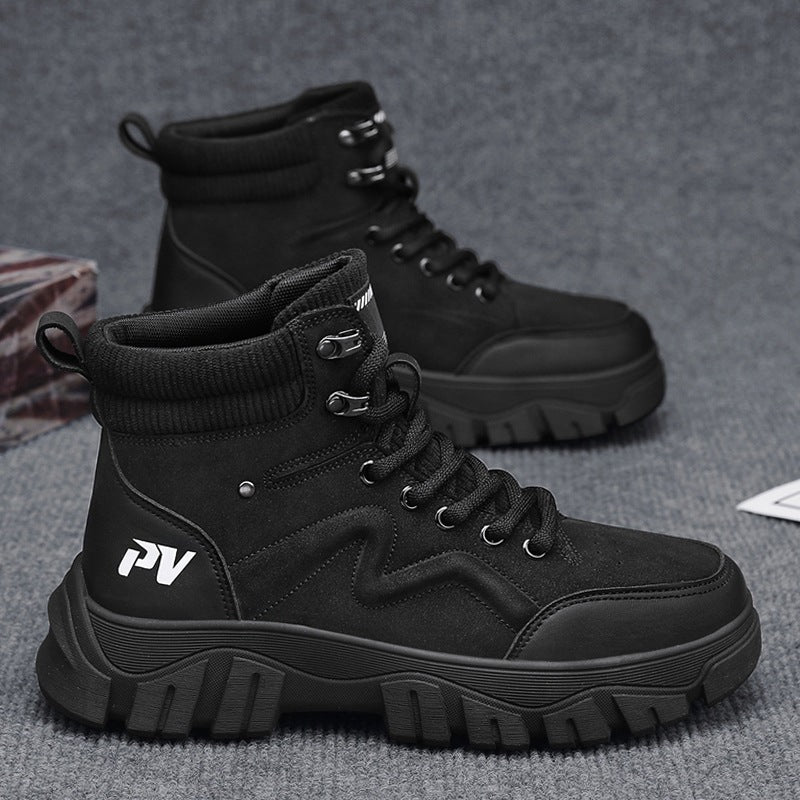 Damen Chunky High-Top Sneakers mit strapazierfähiger Sohle EB