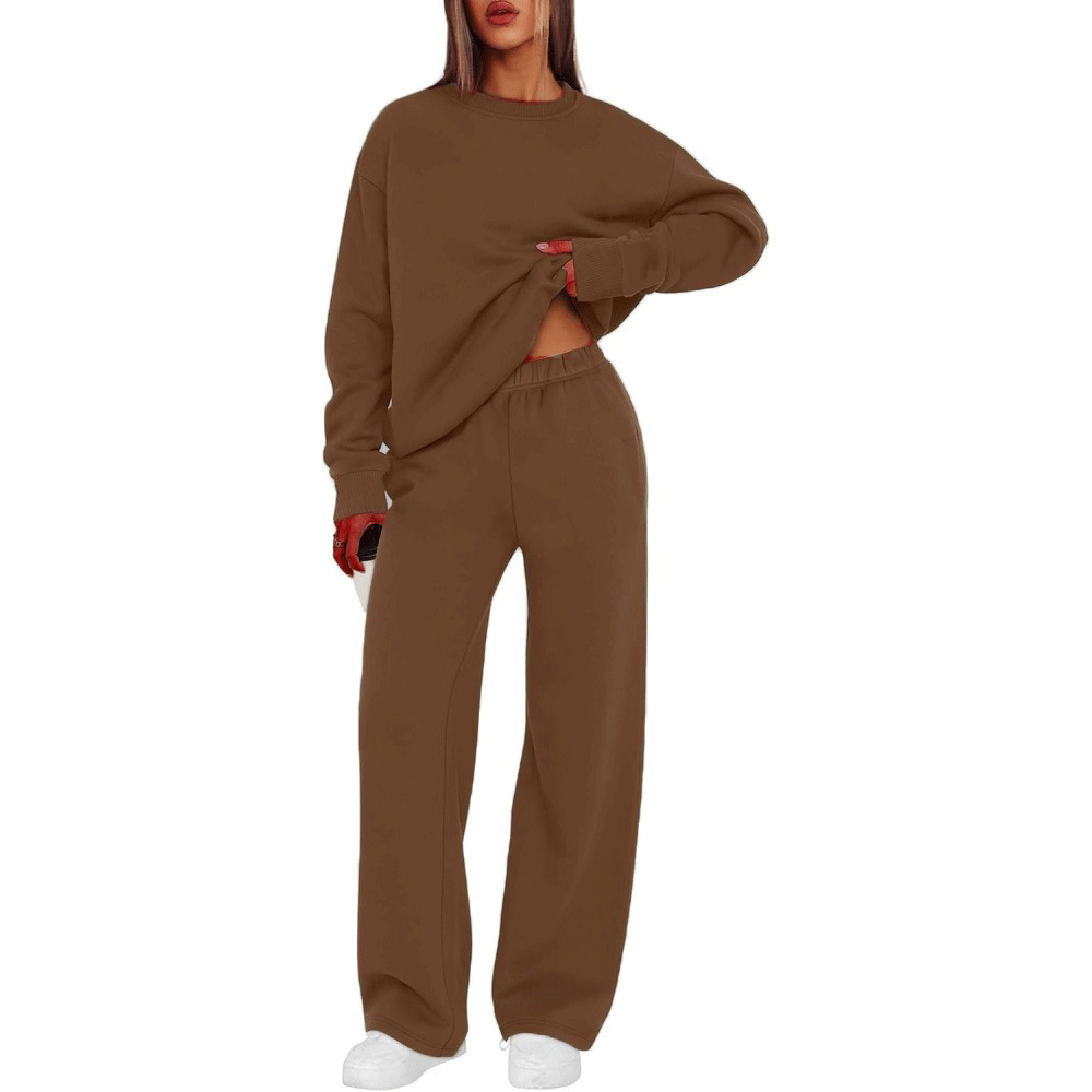 Damen nan lässiges Sweatshirt und weite Jogginghose Set EB