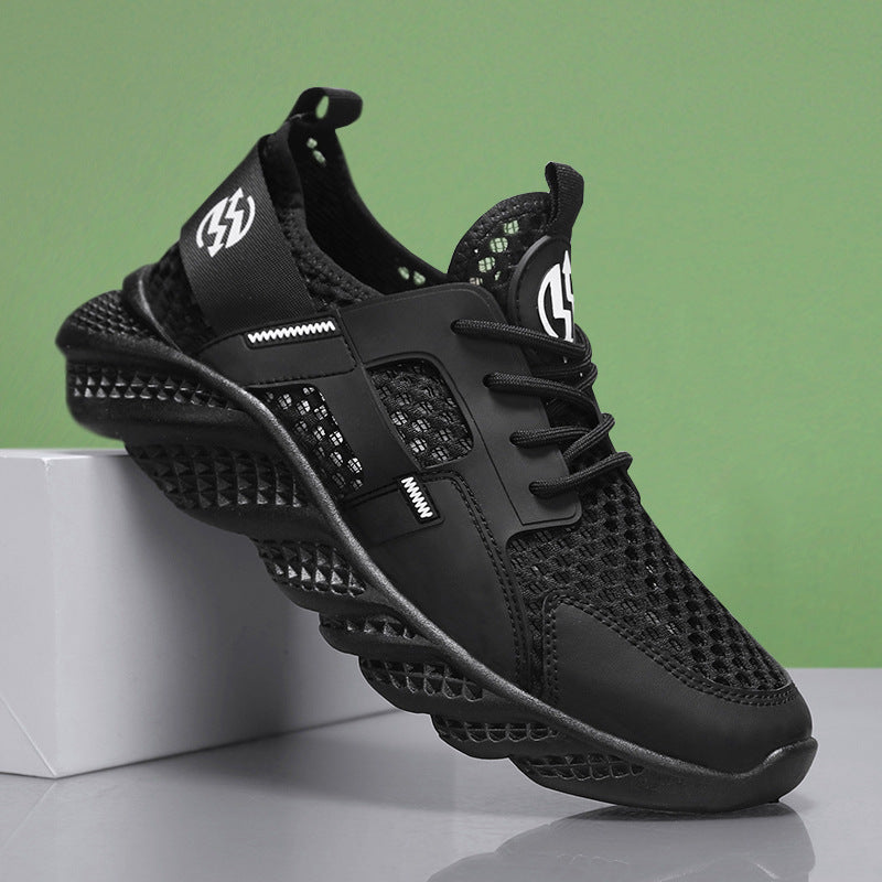 Damen Sportliche Sneaker mit atmungsaktiver Mesh-Oberfläche und stoßdämpfender Sohle EB