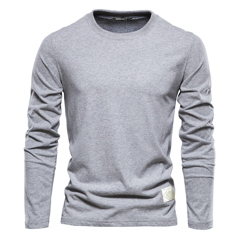 Herren Langarm T-Shirt mit hochwertigem Baumwollmix und modernem Fit EB