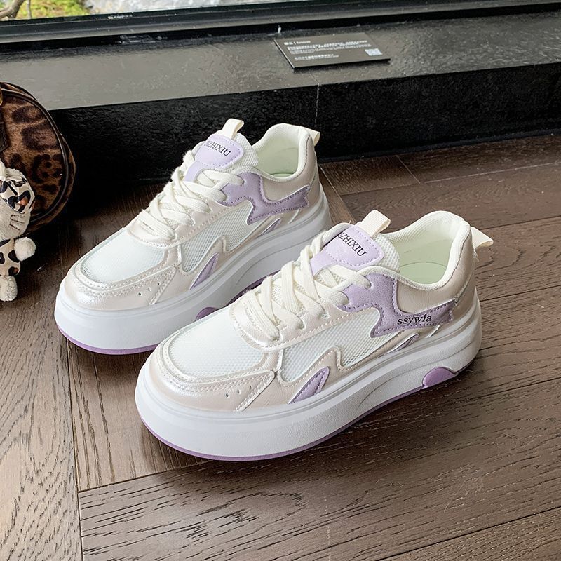Damen Plateau-Sneaker mit elegantem Mesh-Design und bequemer Dämpfung EB