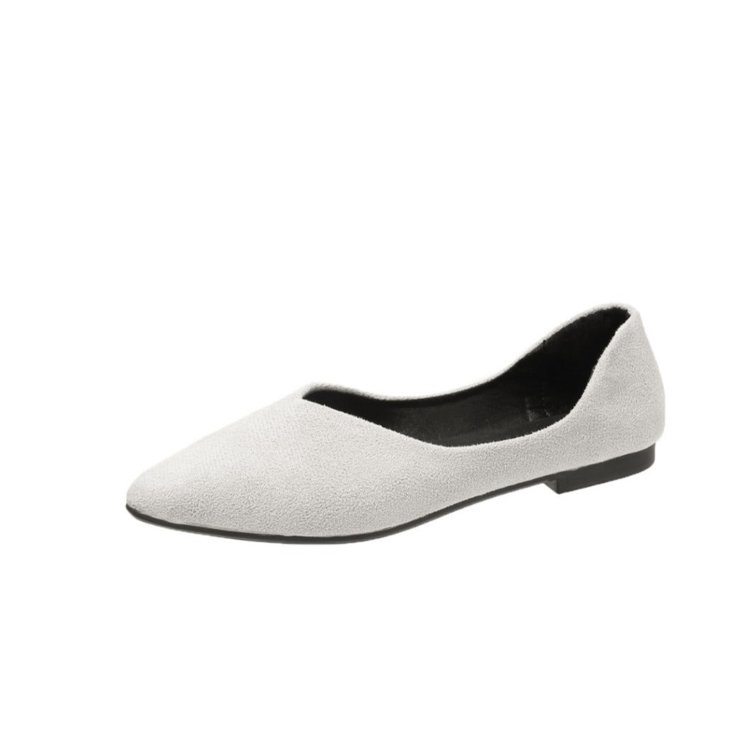 Damen Ballerinas im eleganten, minimalistischen Design mit spitzer Zehenpartie EB