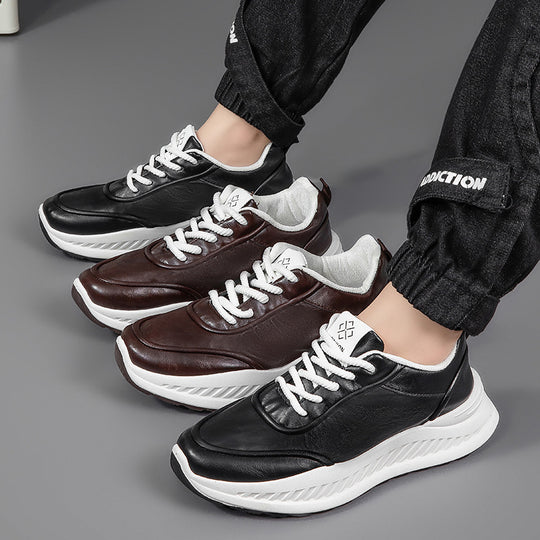 Damen Sneaker aus hochwertigem Leder mit dämpfender Sohle EB