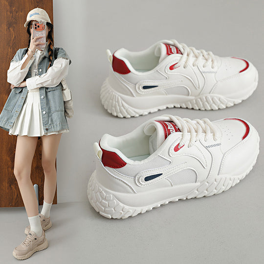 Damen Sportliche Sneaker mit atmungsaktiver Mesh-Oberfläche und dämpfender Laufsohle EB
