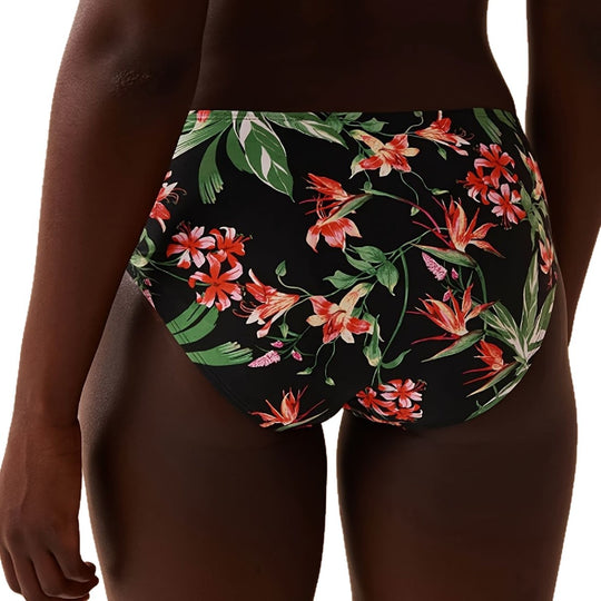 Damen Bunt gemusterter Triangel-Bikini EB