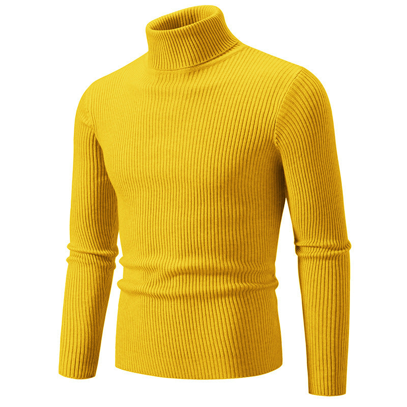 Herren feiner Rollkragenpullover aus langlebigem Strickmaterial EB