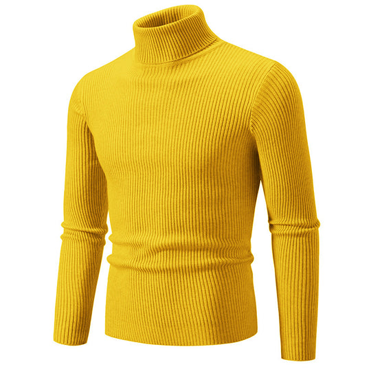 Herren feiner Rollkragenpullover aus langlebigem Strickmaterial EB