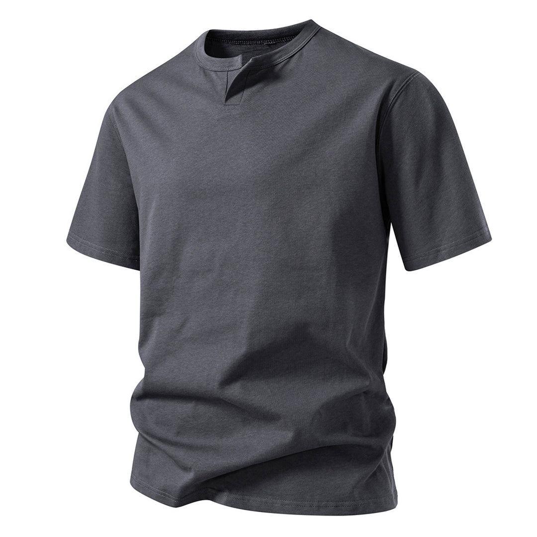 Herren T-Shirt mit modernem Ausschnitt und komfortablem Schnitt EB
