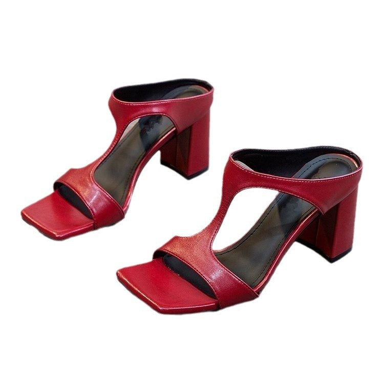 Damen elegante Plateau-Sandaletten mit geschwungenem Design EB