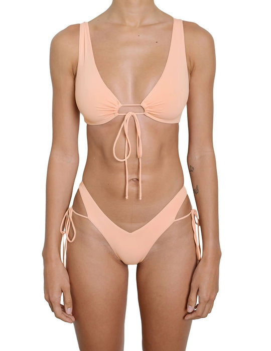 Damen Triangel-Bikini mit innovativem Schnitt und verstellbaren Seitenbändern EB