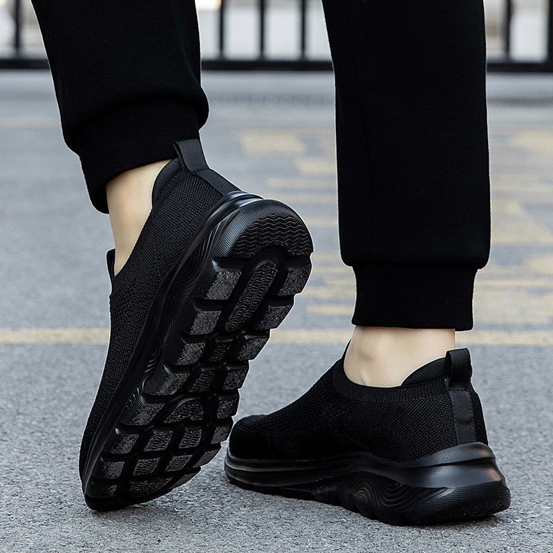 Damen nan nahtloser Strick-Slip-On mit elastischem Einstieg, gepolstertem Komfortfußbett und profiliertem Leichtlaufsohlen-Design EB