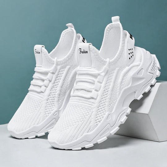 Damen Sportliche Sneaker mit atmungsaktiver Netzstruktur und dämpfender Sohle EB
