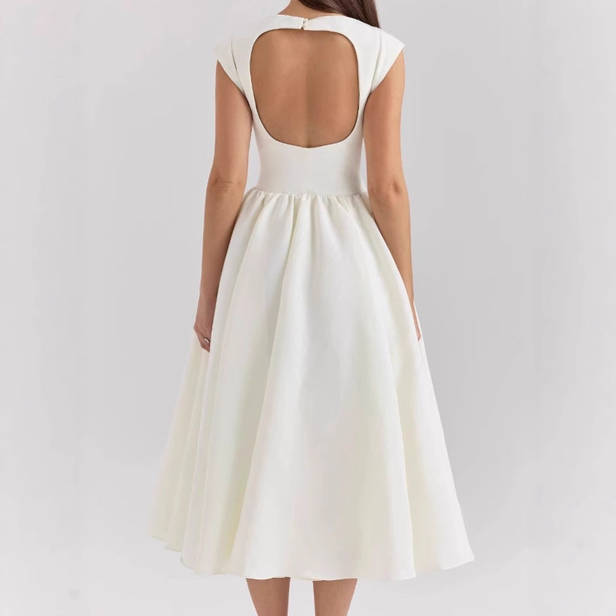 Damen Elegantes Ballkleid mit Tüllrock und Rückenreißverschluss EB